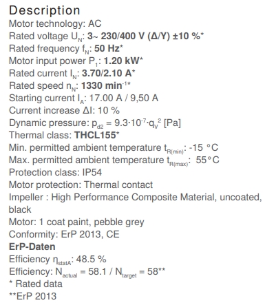 Технологические характеристики RH50V-4DK.6F.1R, арт. 113267